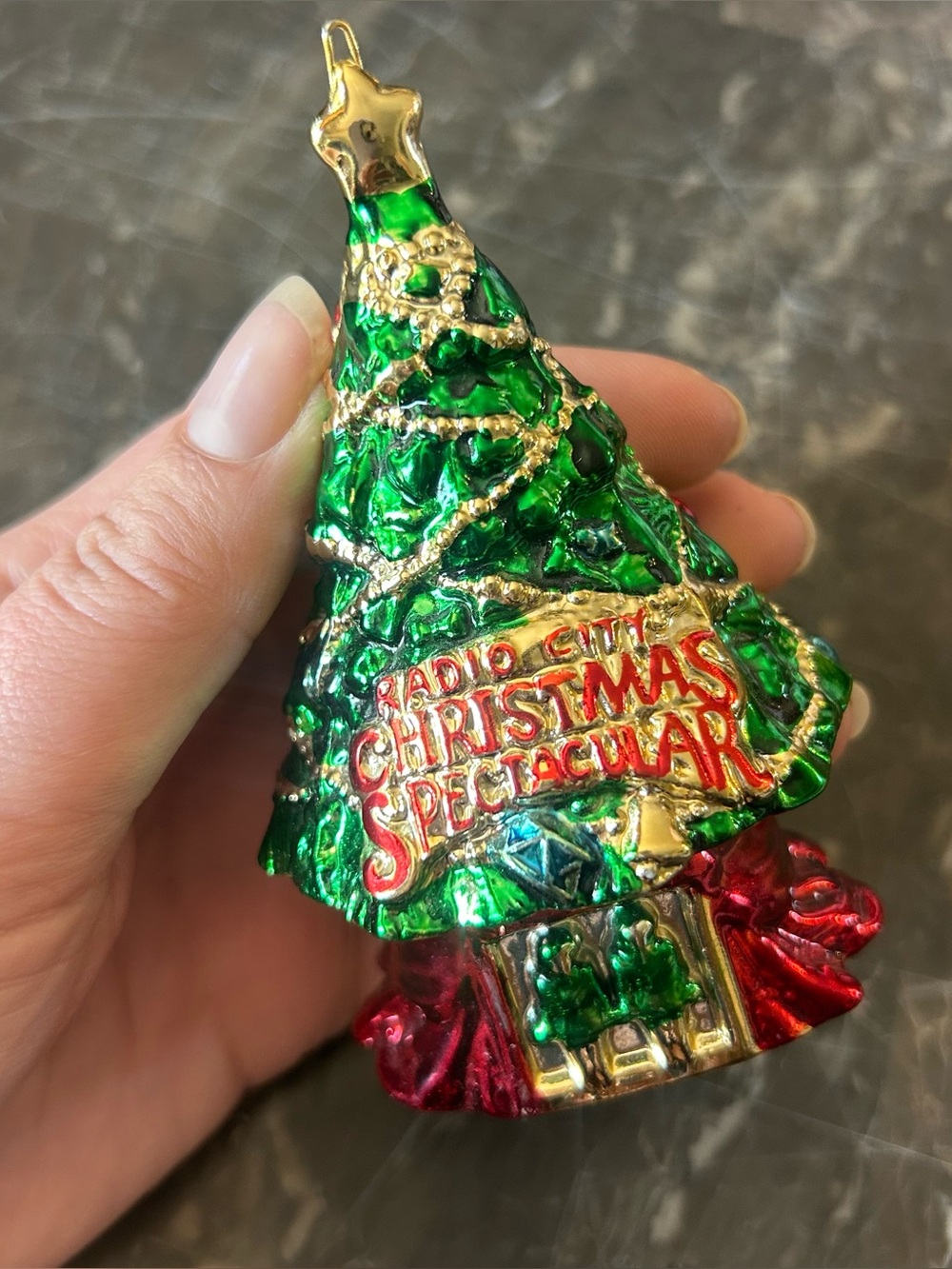 New York Radio City Christmas Spectacular Tree Ornament Rockettes Blown Glass